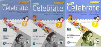 Pearson Celebrate Main Coursebook + Literature Book + Practice Book Class 7 ( Combo Set Of 3 Books )