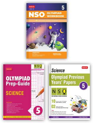 SOF National Science Olympiad (NSO) Work Book, Prep-Guide & Previous Years Papers With Mock Test Paper Class 5 - Olympiad Books For 2022-23 Exam (Set Of 3 Books)