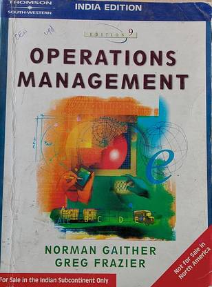 OPERATIONS MANAGEMENT (Old Book)