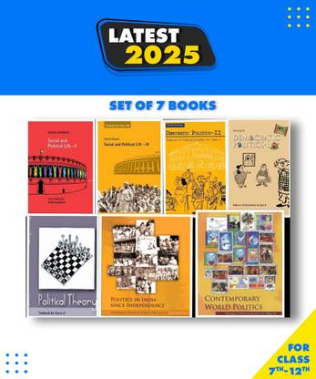 ALL NCERT POLITICAL SCIENCE FOR CLASS 7th TO 12th ( Set Of 7 Books ) In Combo Pack