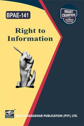 IGNOU BPAE 141 Previous Year Solved Question Paper (June 2022) Right To Information IGNOU BAG Public Administration (CBCS) Bpae141