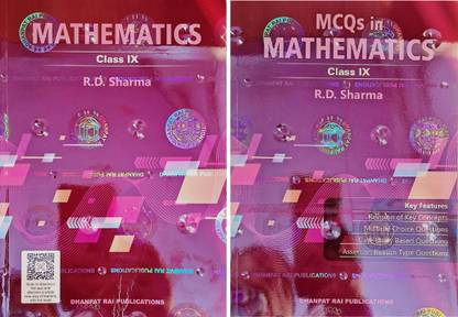 Mathematics With MCQs Class -9 By R.D. Sharma (2025-26 Examination)