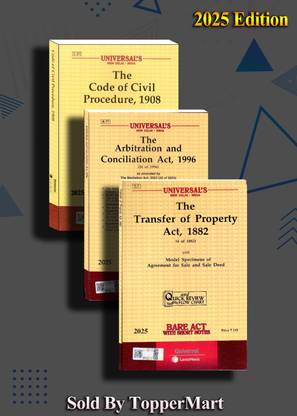 Combo Act Civil Procedure, Transfer Of Property Act And Arbitration Conciliation Act Bare Act Edition 2025