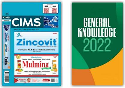 Cims Drug Book April - July 2021. (With General Knowledge 2022) Pack Of 2 Books Latest Edition