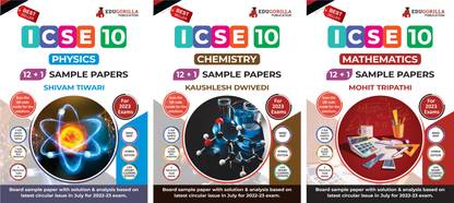 ICSE Class X PCM Sample Paper Books Set (Combo Pack Of 3 Books) | According To The Latest Syllabus Prescribed By CISCE