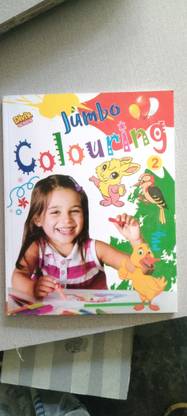 Kids Jumbo Colouring Book For 3-7 Year All Printed Pack Of 3 Pcs Set 180 Page