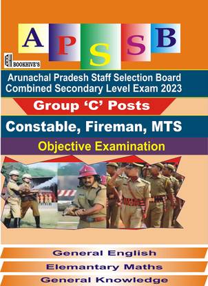 APSSB Combined Secondary Level Exam 2023 || Group C Posts Constable Fireman, MTS || Arunachal Pradesh Staff Selection Board (3 Books)