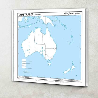 SMALL - 100 AUSTRALIA POLITICAL OUTLINE MAP FOR SCHOOL|Political Outline Map Of Australia