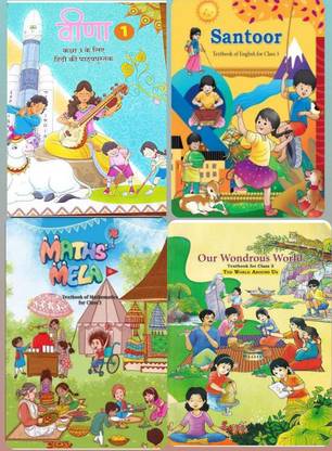 Ncert (Veena, Santoor, Maths Mela, Our Wondrous World )- Set Of 4 Books For Class - 3