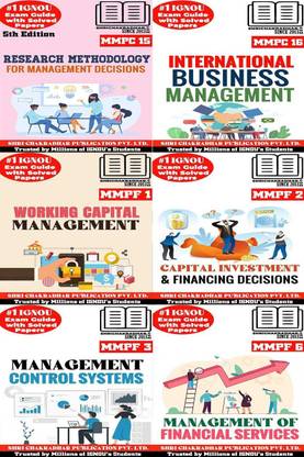 IGNOU MBA 3rd Semester Help Books (Financial Management Area) Combo Of MMPC 15 MMPC 16 MMPF 1 MMPF 2 MMPF 3 MMPF 6 (IGNOU Study Notes/Guidebook Chapter-Wise) With Solved Previous Year Question Papers