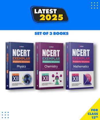 NCERT Exemplar Problems-Solutions Physics, Chemistry, Mathematics Class 12th Combo Set Of 3 Books Paperback, Arihant|New Latest Edition For 2025-2026