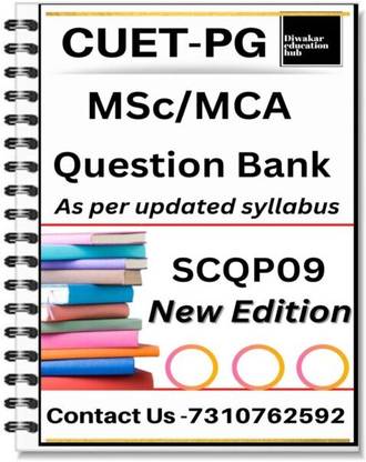 CUET MCA/MSc Computer Science [SCQP09] Question Bank Book With 3000 + Question Answer Chapter Wise As Per Updated Syllabus [2023 Edition]
