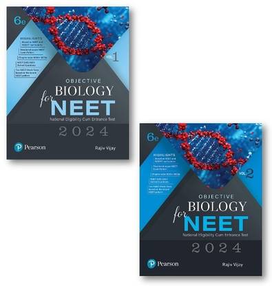 Objective Biology For NEET - Vol - 1 & 2 (Set Of 2 Books ) Exam -2024, By Rajiv Vijay,