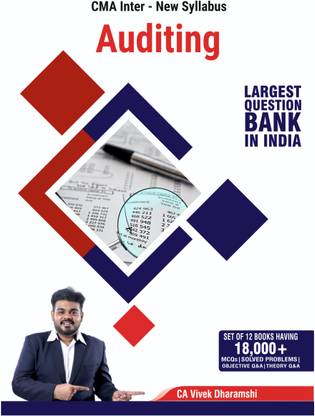 CMA Inter Auditing I New Syllabus I 2023 Edition I More Than 1500+ MCQs And 440 Theory Q&A