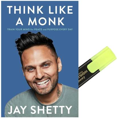 Think Like A Monk English & Pen Highlighter