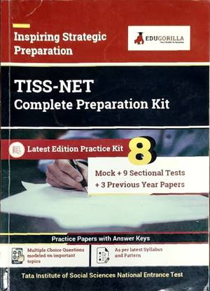 Tata Institute Of Social Sciences-National Entrance Test (TISS-NET) Exam Preparation Book - 8 Mock Tests, 9 Sectional Tests And 3 Previous Year Papers With Free Access To Online Tests