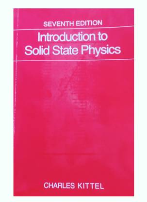 Introduction To Solid State Physics 7th Edition