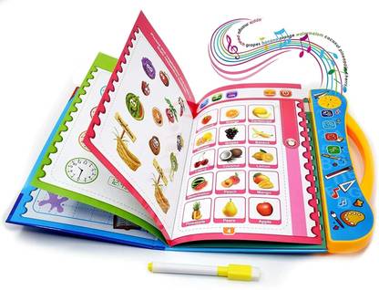 Kids E-Book 3+ Years - Earning Education Book With Sound, Educational English Reading Book For Toddlers
