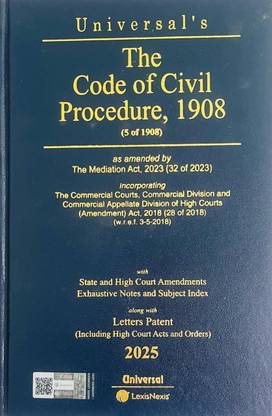 The Code Of Civil Procedure 1908 Manual With State And Hight Court Amendments, Introduction And Short Comment (Hardbound In English By Universal's)