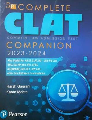 PEARSON 5e COMPLETE CLAT COMPANION 2023-2024 | HARSH GAGRANI SIR