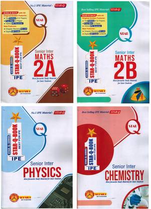 STAR Q - Intermediate Second Year MPC Study Material ( Maths IA, IB, Physics And Chemistry ) SET Of 4 Books