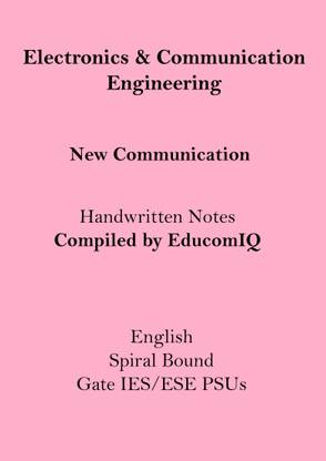 New Communication Toppers' Handwritten Notes Of Electrical Engineering For GATE ESE
