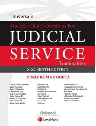 Mcq For Judicial Service Examination By Vinay Kumar Gupta 16th Edt. 2023