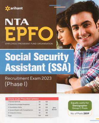 Arihant Nta Epfo Social Security Assistant [ssa] Recruitment Exam 2023 (Phase-1)