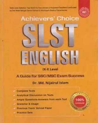 Achievers Choice SLST English IX-X Level A Guide For SSC/MSC Exam Success