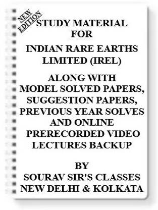 Study Material On Indian Rare Earths Limited (Irel) (Pack Of 4 Books) With Model Question Papers + Topicwise Analysis + Mcq Questions+ Special Practice Set
