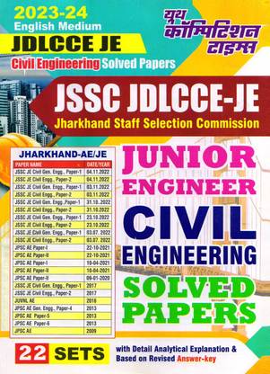 JSSC JDLCCE-JE Civil Engineering Solved Papers (2023-24) English Medium 2023-24