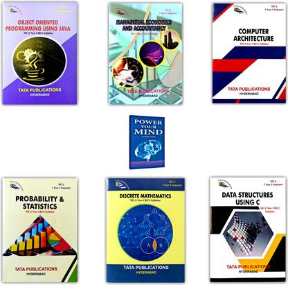MCA I Year I Semester Books Subject Wise As Per New CBCS Syllabus - Pack Of 7 Books [ENGLISH MEDIUM]