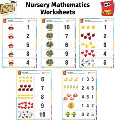 YOUR BUDDY – Nursery Workbook For Kids Learning| Maths, English, Drawing, EVS, Colouring Activities| Preschool Worksheets| 100+ Worksheets For Learning New Concepts| 2 To 4 Years | Spiral Bind Workbook | Publisher – Success Canvas|