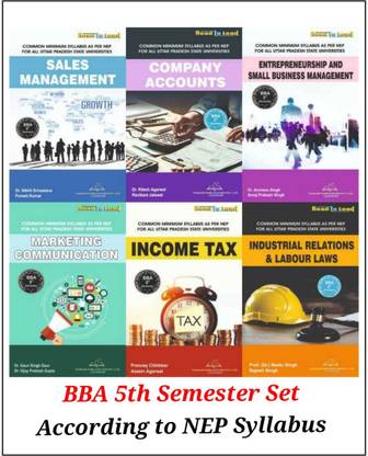BBA- 5th Semester ( 6 IN 1) 6 Books Combo Set FOR NEP (Common Minimum) Syllabus New Edition