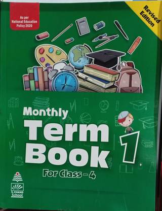 Combo Pack Of Monthly Term Book 1, 2, 3, 4, 5, 6, 7, 8 For Class 4