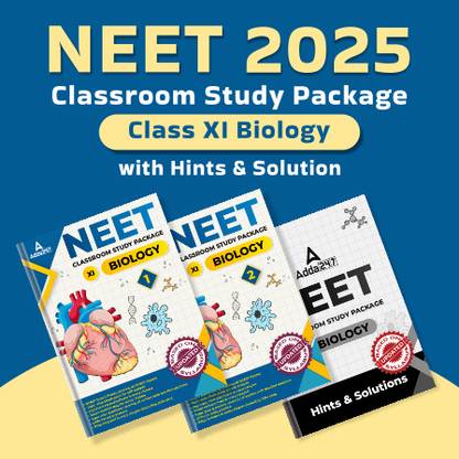 NEET Class Room Study Package Of Biology For Class 11th ( Set Of Two Books) Along With Hint And Solution Book By Adda 247 Publicaiton
