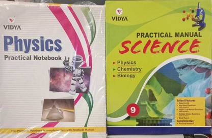 Vidya Practical Manual Science With Physics Chemistry Biology Practical Notebook For Class 9