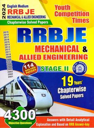 Youth Competition Times RRB JE MECHANICAL & ALLIED ENGINEERING | Chapterwise Solved Paper 2024 | Stage II