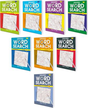 Sawan Present Set Of 8 Graded Word Search | Graded Word Search-1 To 8