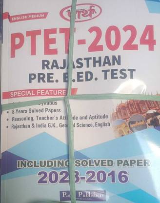 Parth Ptet-2024 Rajasthan Pre.b.ed. Test 2023 | Parth Publication (BOOK, PARTH)