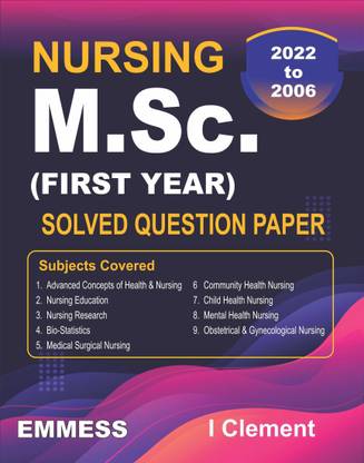 Nursing M.Sc Solved Question Paper First YearWith Explanatory Answers