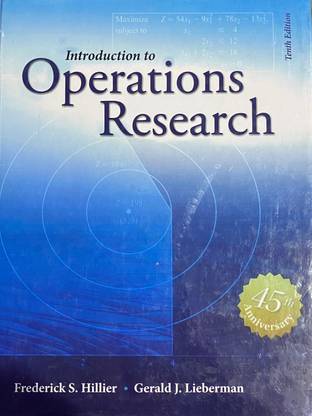 Introduction To Operations Research