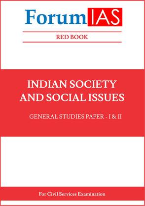 Forum IAS Red Book Indian Society And Social Issue Printed Notes For UPSC Mains