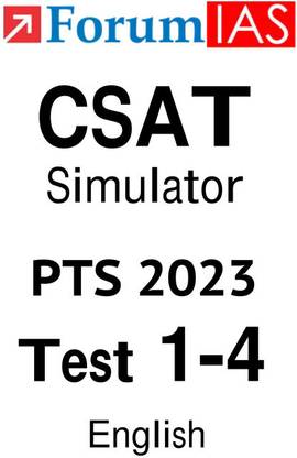 Forum IAS CSAT Simulator 4 Test Series Englsih For Prelims 2023