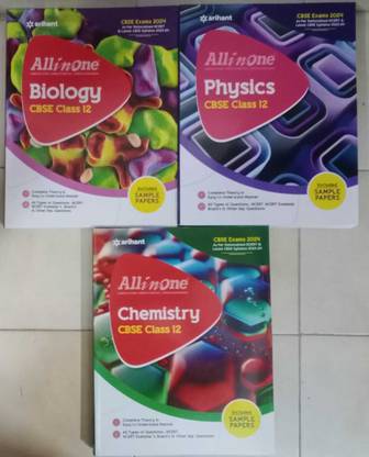 All In One Class 12th Biology + All In One Class 12th Physics + All In One Class 12th Chemistry For CBSE Exam 2024 Combo (Set Of 3 Books)