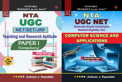 Trueman's NTA UGC NET/SET/JRF Teaching And Research Aptitude Paper - 1 + NTA UGC NET Computer Science And Applications - 2023/Edition For Examination June 2023
