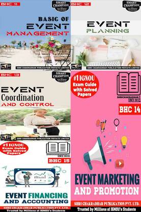 IGNOU DEVMT Help Books Combo Of BHC 11 BHC 12 BHC 13 BHC 14 BHC 15 (IGNOU Study Notes/Guidebook Chapter-Wise) For Exam Preparations With Solved Latest Previous Year Question Papers (New Syllabus) IGNOU Diploma In Event Management Bhc11 Bhc12 Bhc13 Bhc14 Bhc15