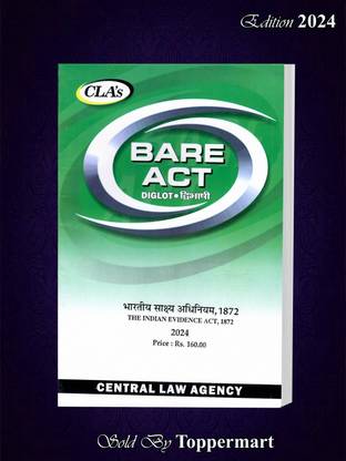 The Indian Evidence Act (Diglot) Edition 2024