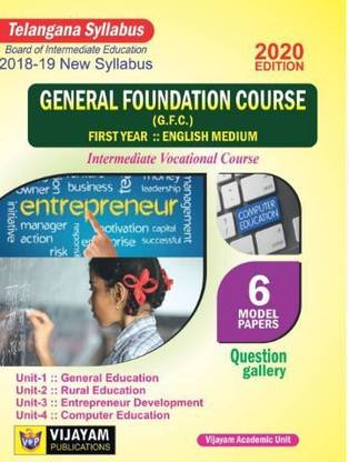 General Foundation Course (Gfc) Intermediate Vocational Course 1st Year English Medium (Ts)