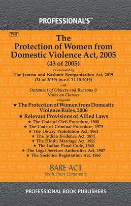 Protection Of Women From Domestic Violence Act, 2005 As Amended By Jammu And Kashmir Reorganisation Act, 2019